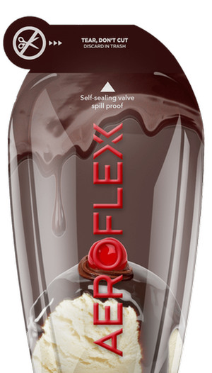 AeroFlexx Pak of chocolate syrup