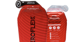 Front and back of red AeroFlexx Pak